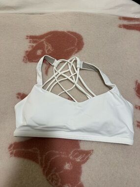 lululemon athletica White Strappy Back Sports Bra